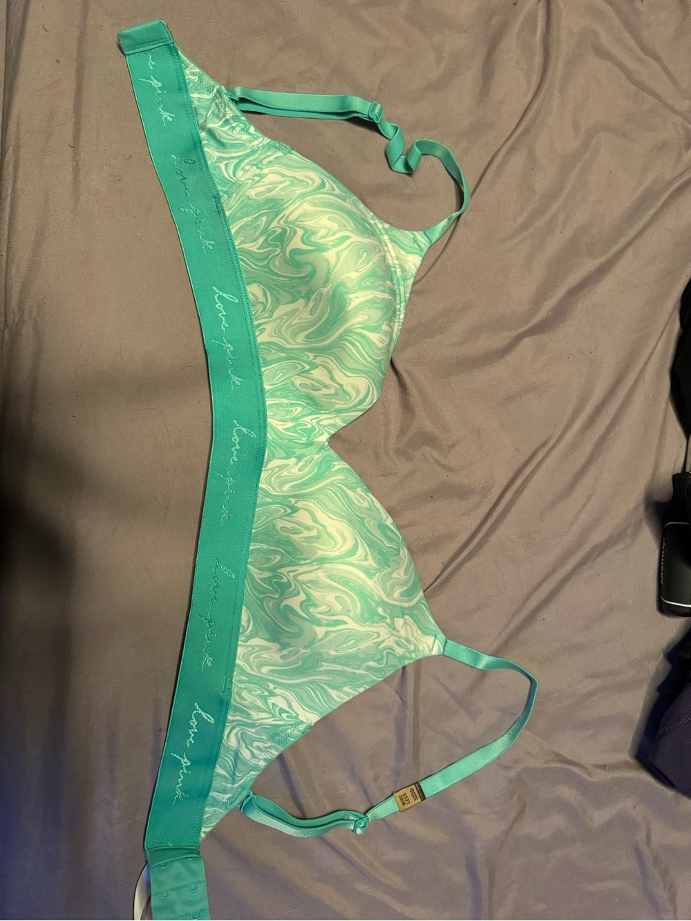 PINK Victoria's Secret Teal Wireless Bra
